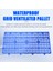 Plastik Palet Su Geçirmez Izgara Havalandırılmış Palet Garaj Mutfağı Için Depolama Izgara Paspası Süpermarket Depolama Bodrum 4 Adet (Yurt Dışından) 5