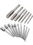 7pcs M3 Ila M12 Metal El Vidalı Makinesi Metrik Konik Fiş Tap &amp 10 Pcs Hss 1/8 Inç (3mm) Shank Ahşap Işleme Oyma Araçları (Yurt Dışından) 3
