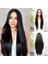 Siyah Düz Uzun Tül Peruk 1