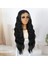 Siyah Bebek Saçlı Fiber Sentetik Tül Peruk 3