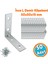 Metal Köşebent 50X50X15 mm (50 Adet) Ince L Demiri Gönye Mobilya Duvar Sabitleme Bağlantı Aparatı 1