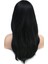 Katlı Kesim Perçemli Düz Fiber Sentetik Orta Boy Peruk / Siyah 5