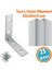 Metal Köşebent 50X50X15 mm Ince L Demiri Gönye Mobilya Duvar Sabitleme Bağlantı Aparatı (25 Adet) 1