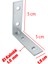 Metal Köşebent 50X50X15 mm Ince L Demiri Gönye Mobilya Duvar Sabitleme Bağlantı Aparatı (25 Adet) 2