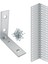 Metal Köşebent 50X50X15 mm Ince L Demiri Gönye Mobilya Duvar Sabitleme Bağlantı Aparatı (25 Adet) 4