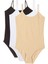 3 Adet Ip Askılı Kadın Çıtçıtlı Body Siyah Beyaz Ten 1