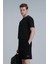 Antony Modern Grafik T- Shirt Siyah 5