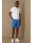 Zegler Spor Erkek Chino Şort Slim Fit Mavi 1
