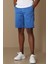 Zegler Spor Erkek Chino Şort Slim Fit Mavi 2