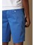Zegler Spor Erkek Chino Şort Slim Fit Mavi 5