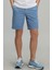 Zegler Spor Erkek Chino Şort Slim Fit Mavi 2