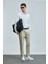 Plus Smart Erkek Chino Pantolon Slim Fit Taş 4