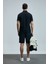 Luus Spor Erkek Chino Şort Slim Fit Siyah 6