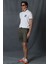Peler Spor Erkek Chino Şort Slim Fit Lacivert 4