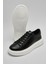 Gage Erkek Deri Sneaker Ayakkabı Siyah 4