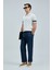 Alberto Smart Erkek Chino Pantolon Comfort Pileli Lacivert 5