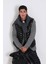 Axel Kaz Tüyü Erkek Yelek Siyah 1