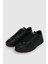 Zeus Erkek Deri Sneaker Ayakkabı Siyah 4