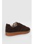 Pele Erkek Deri Sneaker Ayakkabı Kahverengi 3