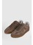 Pele Erkek Deri Sneaker Ayakkabı Kahverengi 3