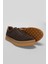 Adam Erkek Deri Sneaker Ayakkabı Kahverengi 5