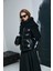 Flash Kaz Tüyü Kadın Mont Siyah 1
