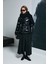 Flash Kaz Tüyü Kadın Mont Siyah 2