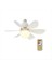 2 In1 LED Tavan Fanı, 30W Soğutucu Lambası Söndürülebilir Fan Yaprağı Uzaktan Kumanda 3000K-6500K AC85V-265V-A (Yurt Dışından) 2