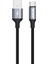 Armor Uc-01 12W 1.2m USB To Type-C Pd Örgülü Metal Başlıklı Siyah Hızlı Şarj Kablosu 1