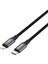 Armor Cl-01 30W 1.2m Type-C To Lightning Pd Örgülü Metal Başlıklı Siyah Hızlı Şarj Kablosu 5
