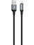Armor Ul-01 12W 1.2m USB To Lightning Pd Örgülü Metal Başlıklı Siyah Hızlı Şarj Kablosu 4