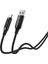 Armor LED UC-066 66W 1m USB To Type-C Pd Örgülü LED Başlıklı Siyah Hızlı Şarj Kablosu 4