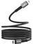 Armor Mcl-01 30W 1m Type-C To Lightning Pd Örgülü Metal Başlıklı Siyah Hızlı Şarj Kablosu 4