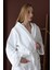 Miro %100 Pamuk Kadın Bornoz Beyaz 2