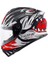 Gıvı 50.x Sharkbıte Mat Siyah-Beyaz-Kırmızı Kask Siyah - Beyaz - Kırmızı 1