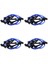 4x 32700-PTO-100 Buji Teli Seti Honda Civic Del Sol 1992-2002 Mavi Için Performanslı Ateşleme Teli (Yurt Dışından) 1