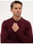 Erkek Bordo Slim Fit Polo Yaka Basic Triko Kazak 50315405-VR177 2