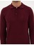 Erkek Bordo Slim Fit Polo Yaka Basic Triko Kazak 50315405-VR177 6