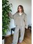 Kadın Açık Haki Fermuarlı Yeni Sezon Triko Takım – Oversize Günlük Kaliteli Rahat Kombin 5