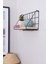 Beyaz Metal Ahşap 1 Katlı Tel Duvar Rafı Banyo Düzenleyici Organizer 6