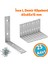 Metal Köşebent 65X65X15 mm Ince L Demiri Gönye Mobilya Duvar Sabitleme Bağlantı Aparatı (25 Adet) 1