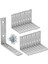 Metal Köşebent 65X65X15 mm Ince L Demiri Gönye Mobilya Duvar Sabitleme Bağlantı Aparatı (25 Adet) 4
