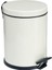 Beyaz 3 Lt Paslanmaz Kapaklı Ofis ve Banyo Çöp Kovası 1