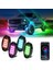 Rgb Kaya Işıkları Uygulama Kontrolü Yanıp Sönen Müzik Modu Su Geçiren Tekerlek Iyi Işık 4 Pod (Yurt Dışından) 2