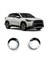 Toyota Için 6x Ön Sis Lambası Işık Kapağı 2020 2021 Için Corolla Cross Car Styling Abs Chrome (Yurt Dışından) 2