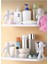 2'li Set Renkli Yapışkanlı Makyaj ve Baharatlık Rafı, Pamuğu Organizeri 3