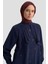 Aksesuar Detaylı Tencel Tunik 25K4945 Lacivert 3