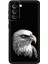 Samsung Galaxy S21 Plus ile Uyumlu Kartal (0214C) Tasarımlı Siyah Lansman Kılıf 1