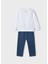 Mayaoral 04-10 Yaş Erkek Çocuk Lacivert Eşofman Takımı - Laci-Beyaz 2