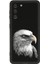Samsung Galaxy S21 Fe ile Uyumlu Kartal (0214C) Tasarımlı Siyah Lansman Kılıf 1